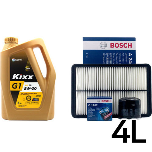 GS칼텍스 KIXX G1 5W30 + 보쉬필터 YF쏘나타(~11) 가솔린