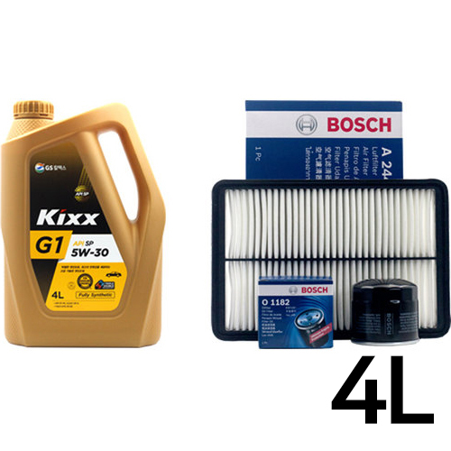 GS칼텍스 KIXX G1 5W30 4L + 보쉬필터 기아 올뉴 K3 가솔린