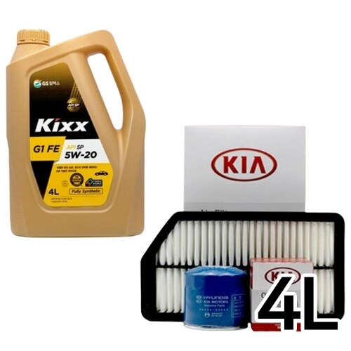 GS칼텍스 KIXX G1 FE 5W20 4L + 순정필터 레이 가솔린