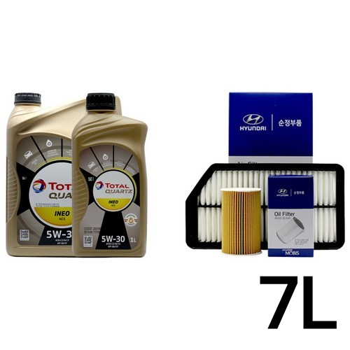 토탈  쿼츠 이네오넥스 5W30 + 순정필터 그랜저HG 디젤