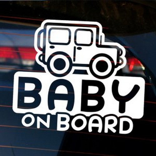 뭉키월드  마이카 Baby On Board 03 스티커 LSC-935