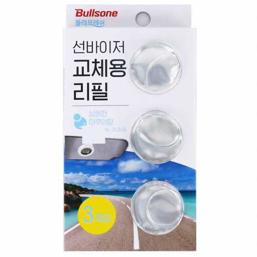 불스원  폴라프레쉬 선바이저 교체용 리필 3개입