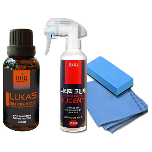 루카스  9H 세라믹 유리막 코팅제 30ml + 세라믹 코팅제 250ml