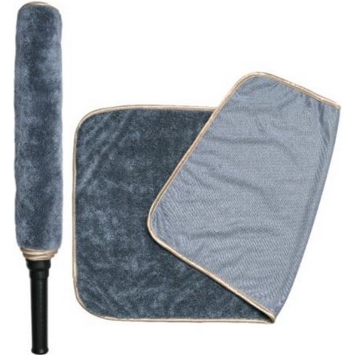 오토런  2in1 롤 탈부착 세차봉 타월 본체 + 타월 2개