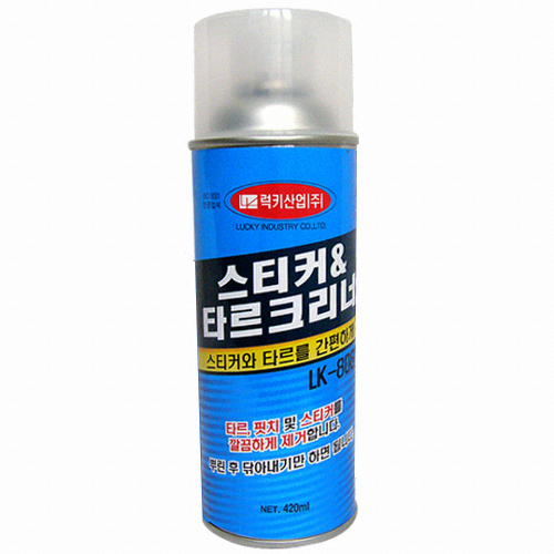 럭키산업  스티커 타르 크리너 LK-808 420ml