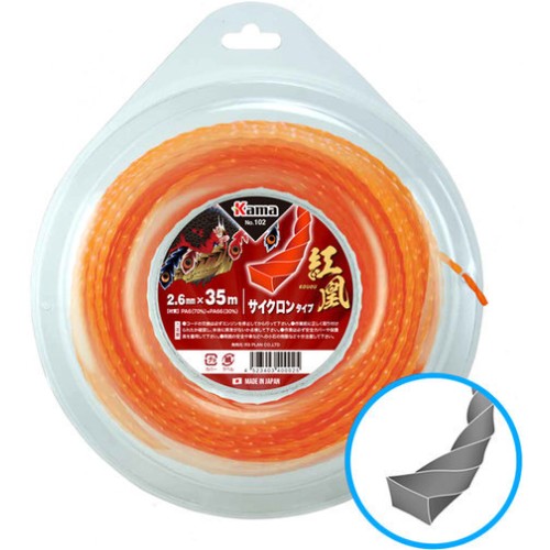 카마 나일론 예초기줄 꽈배기형 102-35