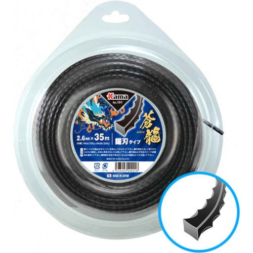 카마 나일론 예초기줄 톱날형 101-35