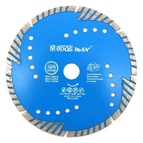 스피드툴 7인치 석재 타일용 다이아몬드휠 마른날 터보형