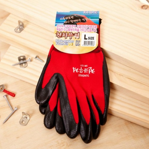 승리  한솔고급코팅장갑 레드