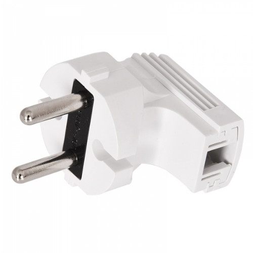 현대일렉트릭  ㄱ무접지플러그 화이트 HP-4