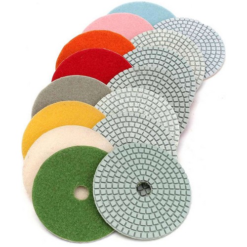 블루팩 4인치 건습식 다이아몬드 연마 패드 BDP-4A