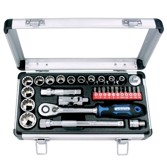 3/8인치 스플라인 소켓렌치세트 ALM-6001 (31pcs)