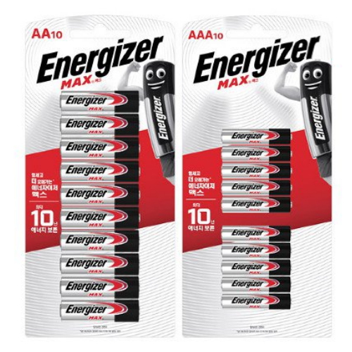 에너자이저  맥스 AA 10알 + AAA 10알