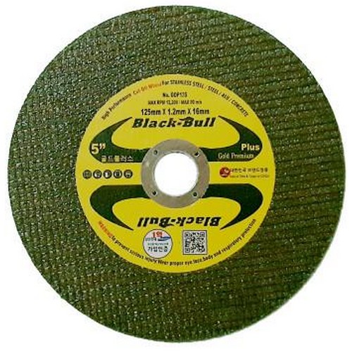 블랙불 5인치 골드 플러스 프리미엄 절단석 GDP125