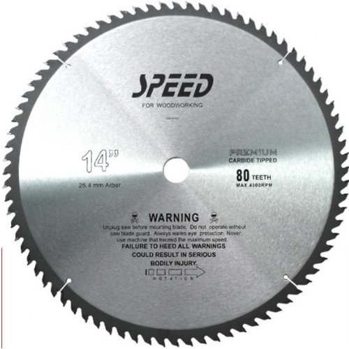 스피드 14인치 목재용 원형톱날 80T