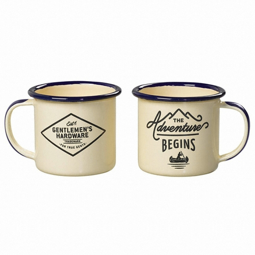 젠틀맨하드웨어  에스프레소 에나멜 머그 세트