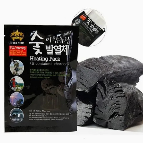 쓰리스타  K-911 숯이 함유된 발열팩 80g