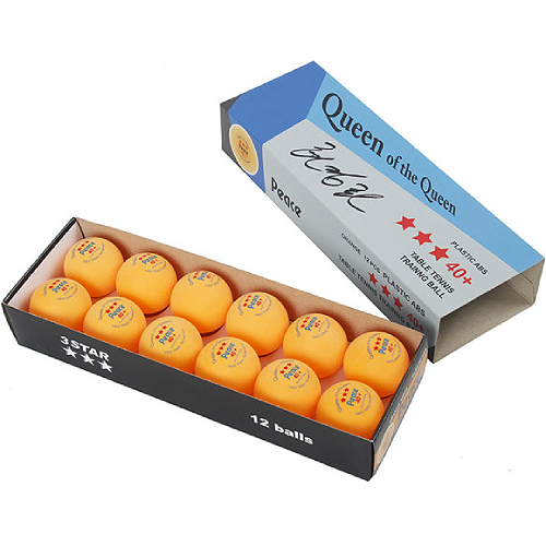 평화산업 피스 3성 탁구공 12개 오렌지