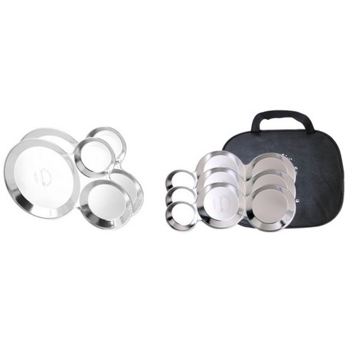 실버스타  오아이씨 304 포스코정품 캠핑용 스테인리스 나눔접시 세트 6p