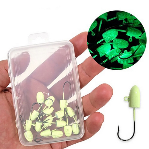 더블히트  야광 지그헤드 덕용