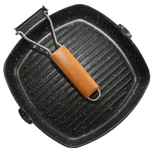 캠핑문  접이식 눈꽃 코팅 후라이팬