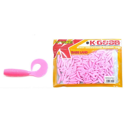 배스랜드  크래피 그럽 2인치 100개