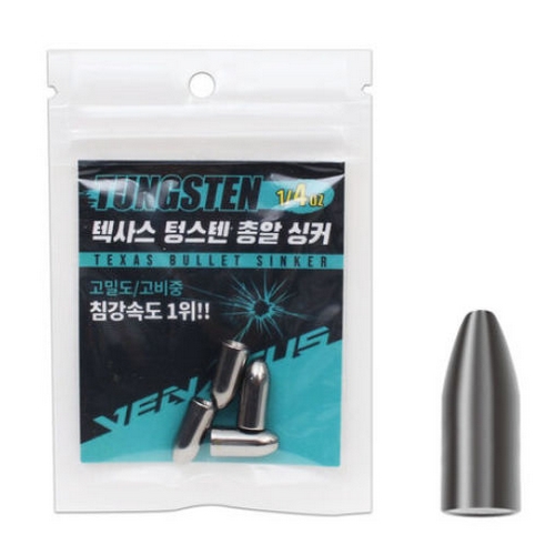 싸파  베나투스 텍사스 텅스텐 총알 싱커 1/4oz