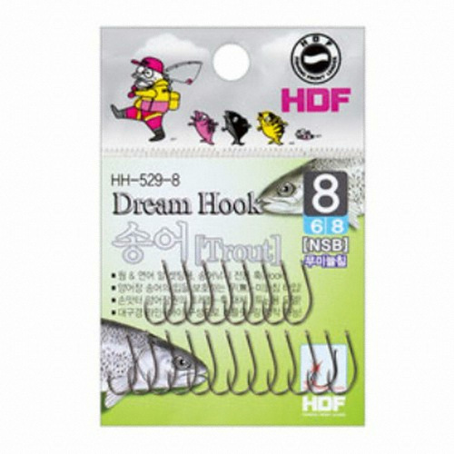 HDF  HH-529 드림 훅 송어 하이카본 무미늘침