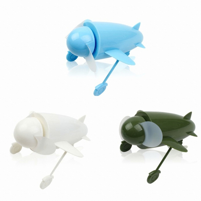 이노베이션  USB 겸용 비행기 미니 선풍기