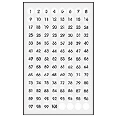 세모네모  레터링 문자스티커 투명숫자