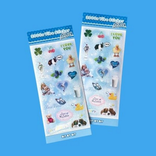 빗바이빗 2000s Vibe Sticker Blue : 에누리 가격비교