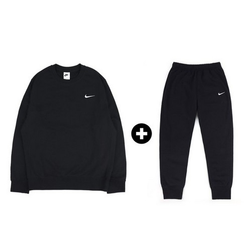 나이키  팀 클럽 기모 맨투맨 기모 조거팬츠 NI-MT3+NI-LB3
