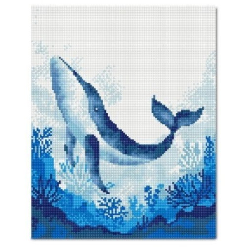 아디코  DIY LED 바닷속 고래 보석십자수