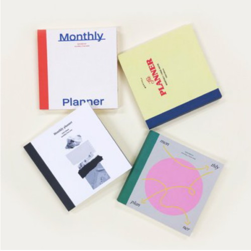 스프링컴레인폴 O-check 스퀘어 먼슬리 플래너