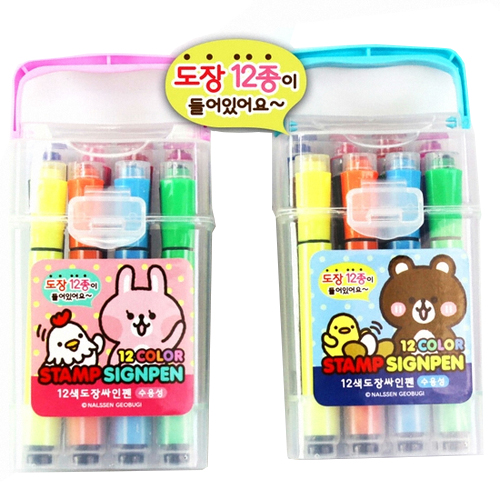 주영상사  날쌘거북이 도장 싸인펜 세트