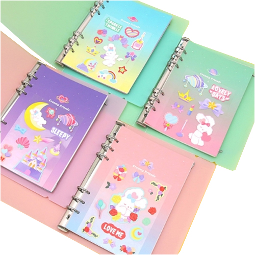 세컨드맨션  A5 6공 PP 크리미 다이어리