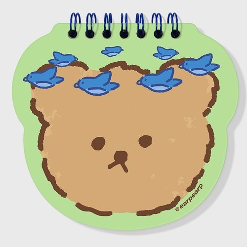 어프어프  Blue bird bear 스프링 노트 S