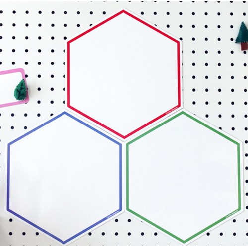 고릴라  고무자석 화이트보드 육각보드