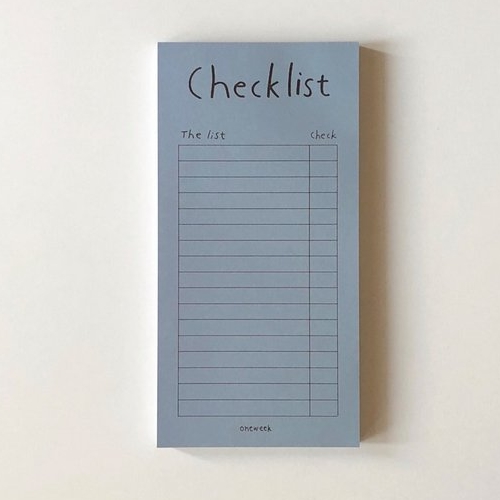 마들렌 blue gray checklist