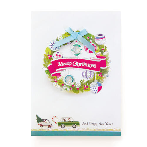 프롬앤투  리본트리 크리스마스 카드 FS708203