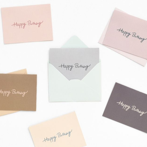 모노라이크 왈가닥스 해피버스데이 미니카드 B SET