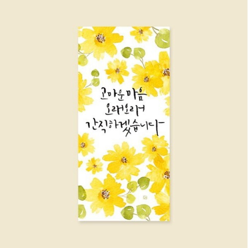 캘리엠  고마운마음오래오래 용돈봉투 E2202
