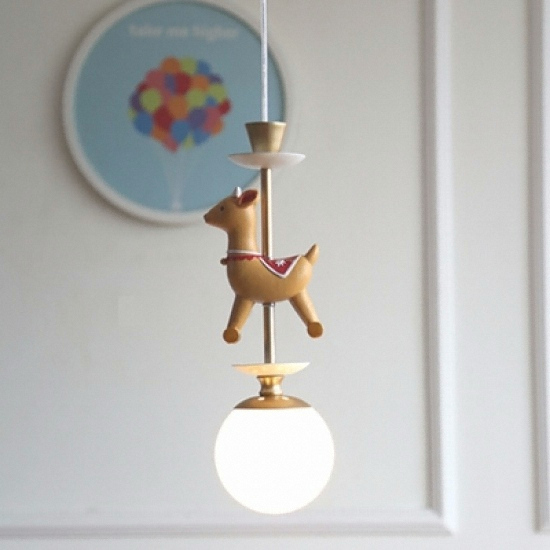 퍼플스토리  LED 더킹 루돌프 펜던트