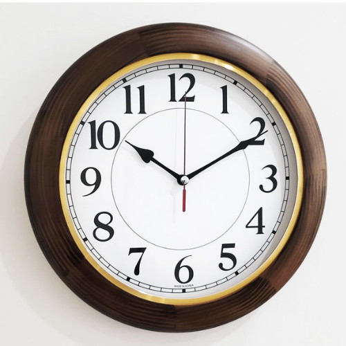 스위트하트  원목 골드링 벽시계 320