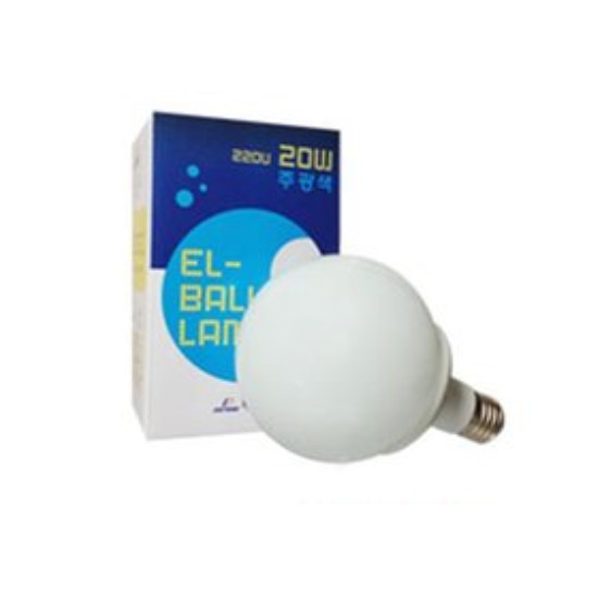 두영조명  삼파장 볼전구 전구색 20W