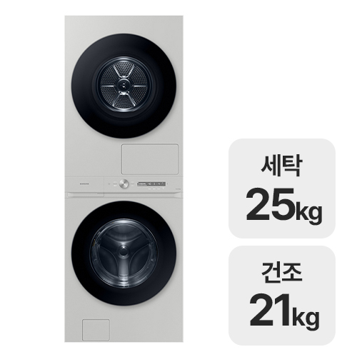 삼성전자 비스포크 그랑데 AI 원바디 Top-Fit WF2521HCEEP