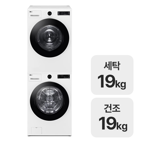 LG전자 트롬 오브제컬렉션 FG19WN + RG19WN