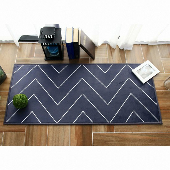 러그랜드 지그재그 극세사 주방매트