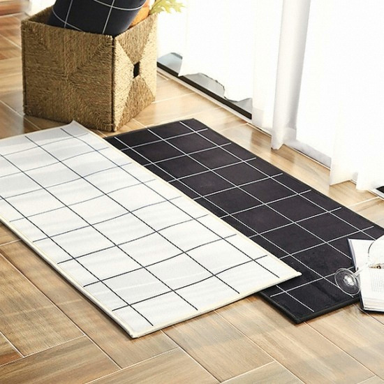 러그랜드 체크 극세사 주방매트