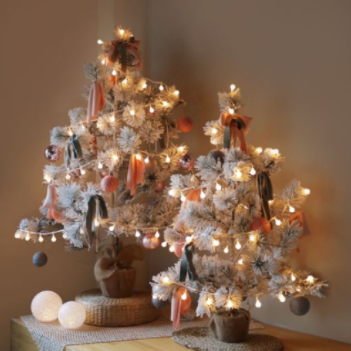 블루밍앤미  노르딕 양모볼&니트 리본 트리 SET